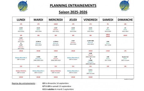 Planning 2025-2026